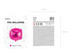 Picture of FOIL BALLOON CUBIC DARK PINK